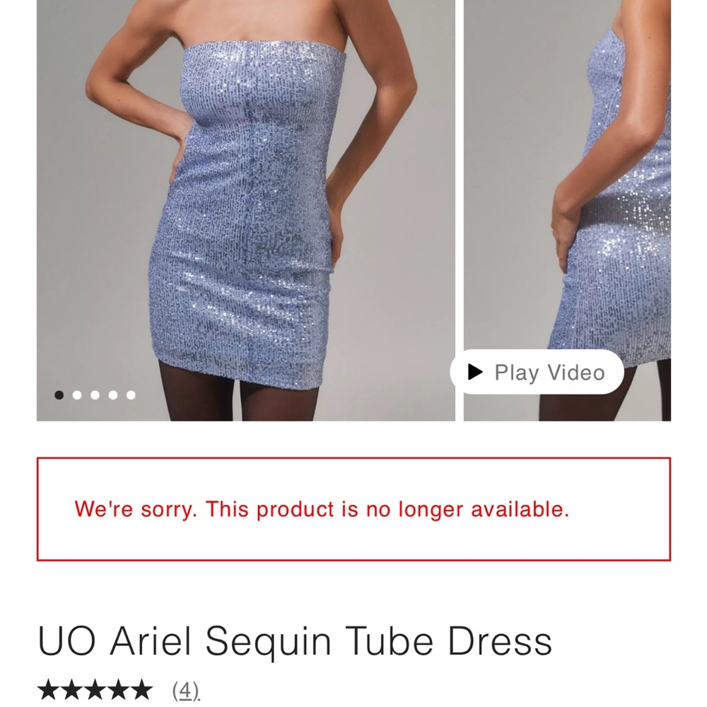 Sequin tube dress only worn once